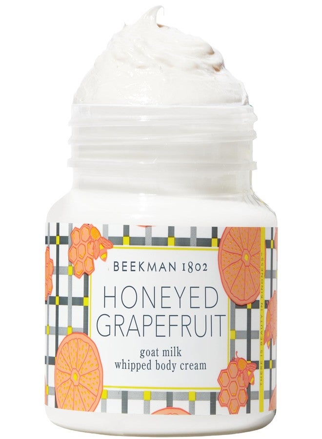 Beekman 1802 Whipped Body Cream – Moisturizes & Softens Skin with Goat Milk, Mango Seed Butter & Vitamin E – 8 oz – Honeyed Grapefruit - Image 1